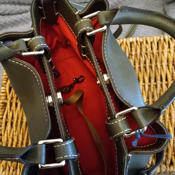 Dooney& Bourke Mini Barlow Saffiano in Olive color - Picture 4 of 8